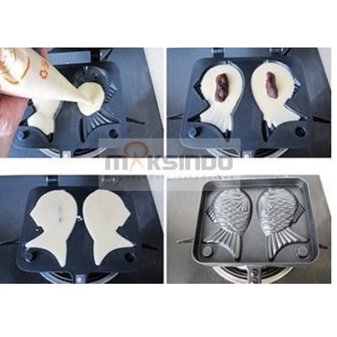 Mesin Kue Waffle Ikan Taiyaki – Gas TYK02 J1