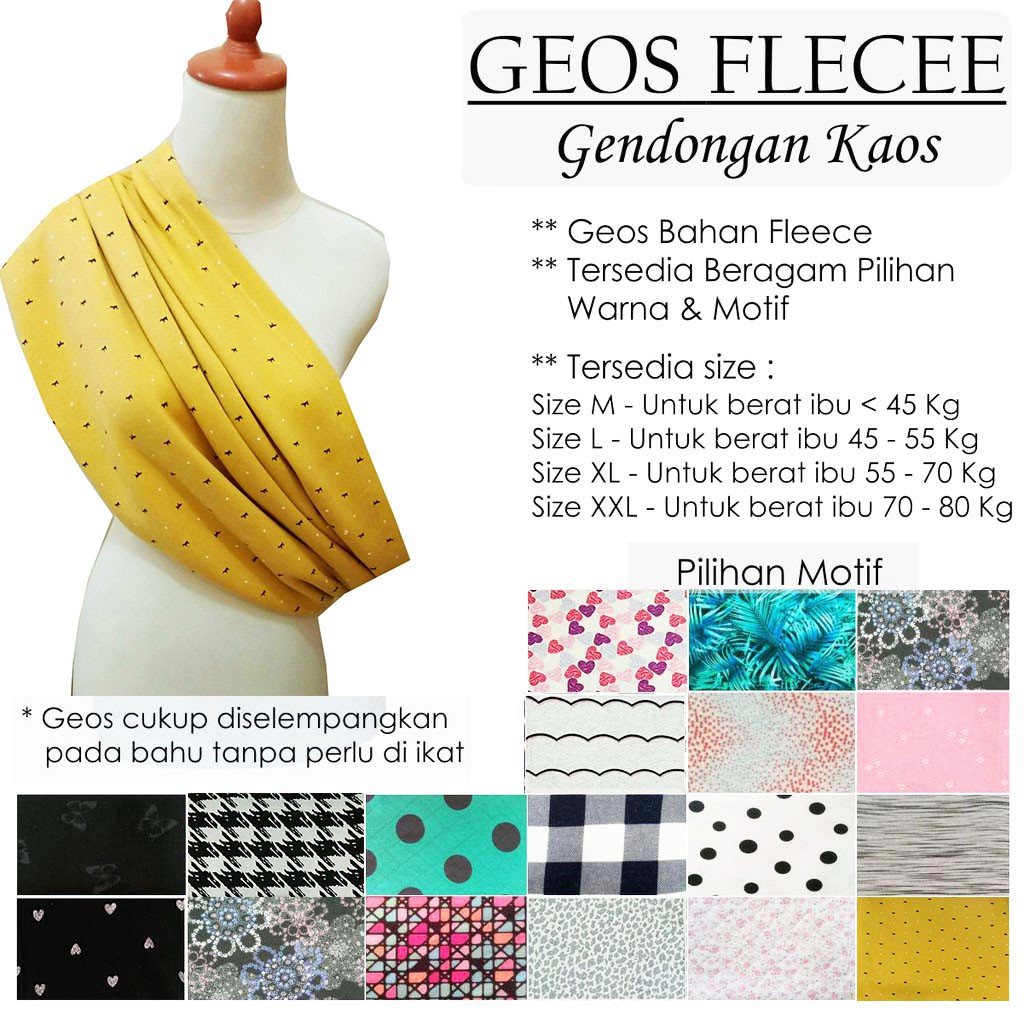 Geos GENDONGAN KAOS GENDONGAN BAYI GEOS BABY Shopee Indonesia