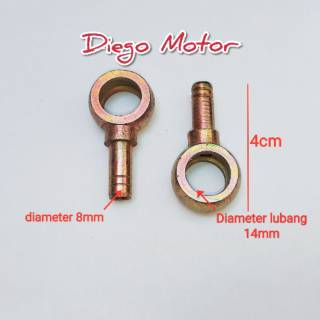 Selang oil cooler yamaha scorpio+ baut+ ring tembaga  