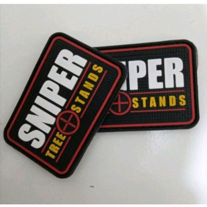 Patch rubber emblem tempelan logo SNIPER