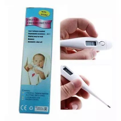 Thermometer Digital Badan Panas Deteksi Celcius Otomatis Termometer Cek Suhu Tubuh With Beeper Termometer Suhu Tubuh