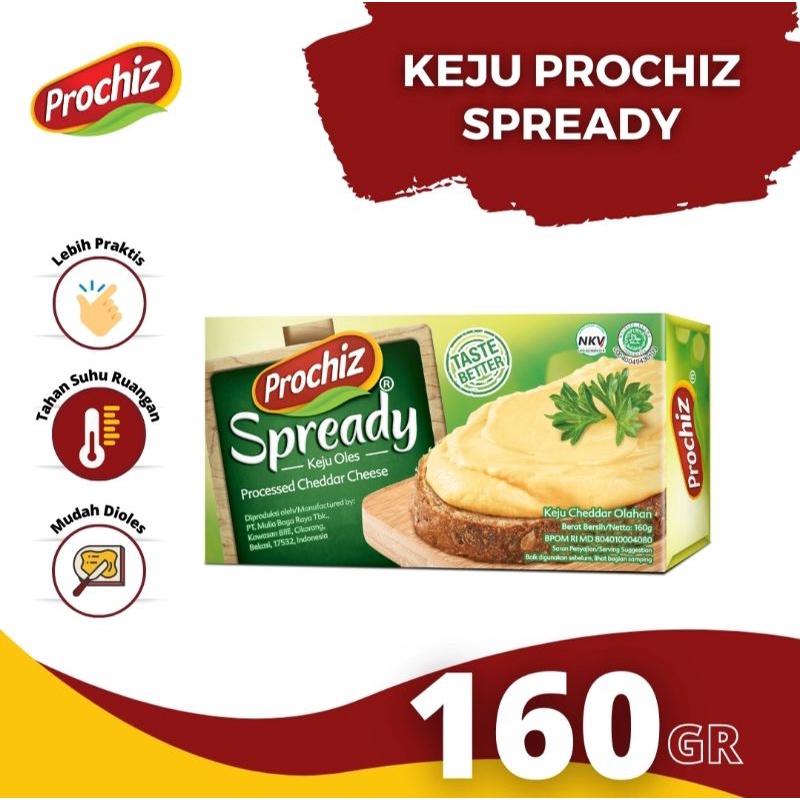 

PROCHIZ Spreadable Cheese 160gr