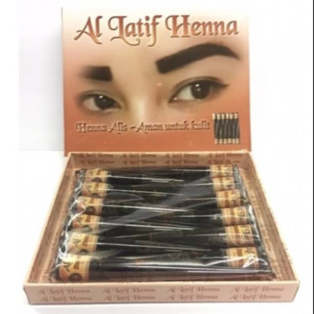 AL Latif Henna  Henna  alis  aman untuk kulit Shopee Indonesia