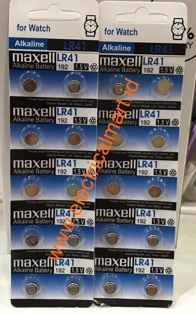 [PER PCS] MAXELL ORI Battery LR41 / LR 41 Baterai Jam Tangan / Batrai Mainan ORIGINAL 100%