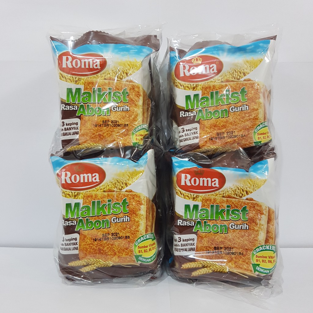 

Roma Malkist Abon Renceng 27gr Isi 20 Pcs /Snack/Camilan/Biscuit/Makanan Ringan/Biskuit/Kue Kering