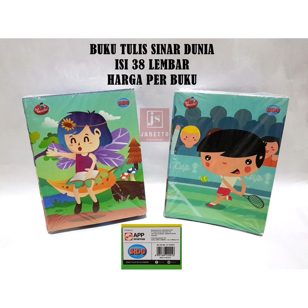 

Buku Tulis SIDU 38 lembar Sinar Dunia