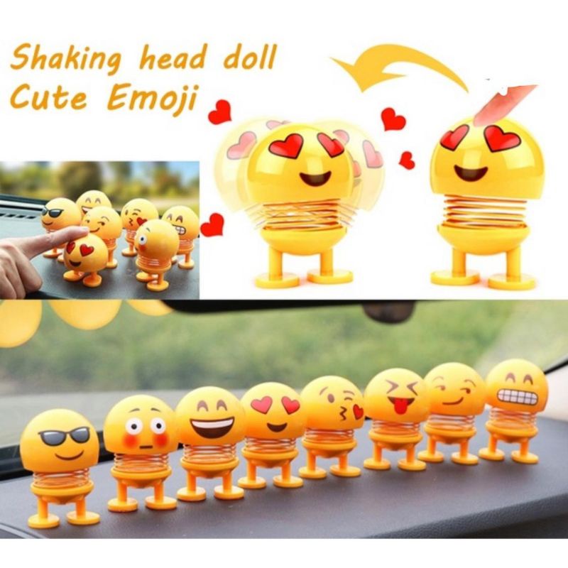 FANSTORE_PKU - COD / Pajangan / Goyang / Smile / Murah / Aksesoris / Boneka Bergoyang / Tempelan / K