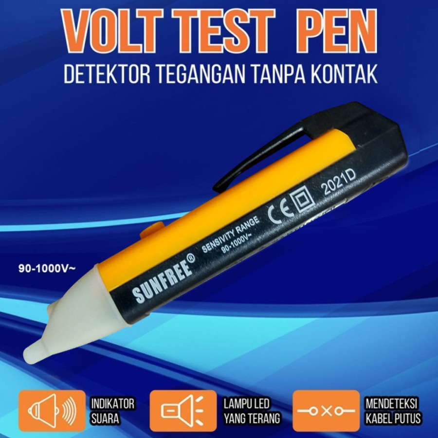 Tespen Digital Detektor Tegangan Listrik Tanpa Sentuh - Sunfree FTP111