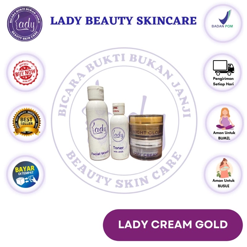 LADY CREAM SKINCARE ( LADY GOLD & LADY PINK )