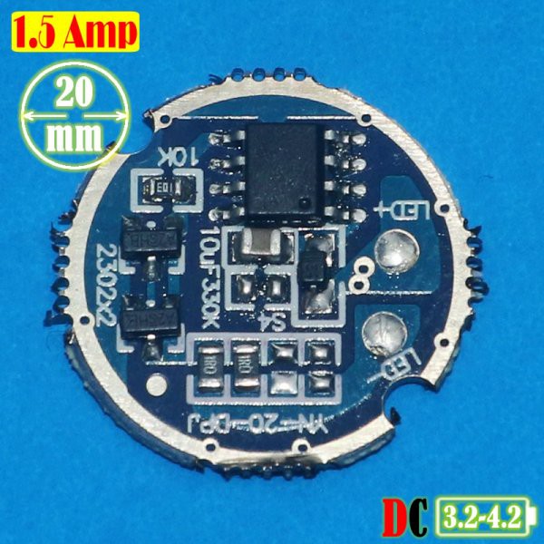 Driver Led Cree DRIVER SENTER LED 20MM 1.5A CREE XTE OSRAM SFH4715AS 5MODE