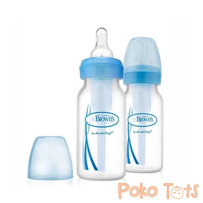 Dr. Brown's Narrow Options+ Bottle Blue 120ml isi 2 Botol Susu Standard Dr Browns Options Plus