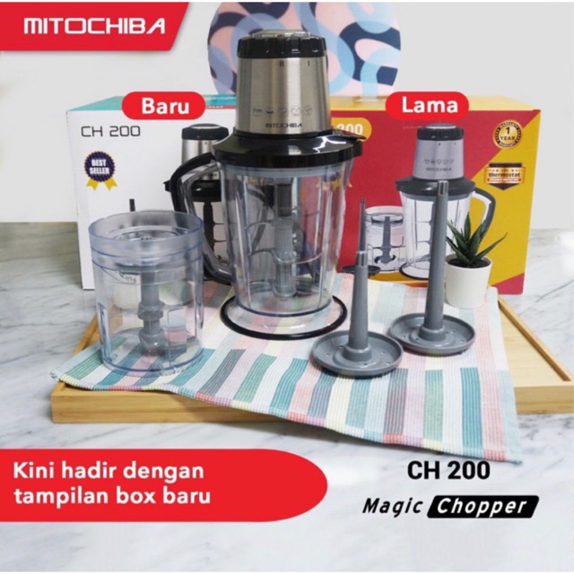 Blender Daging & bumbu/Food Chopper Mitochiba CH200