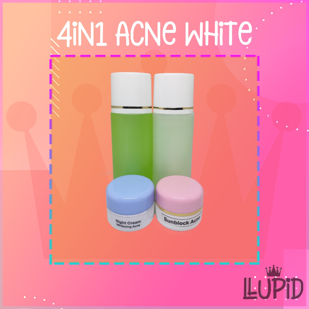 PAKET CREAM ACNE WHITE 4in1 ORIGINAL