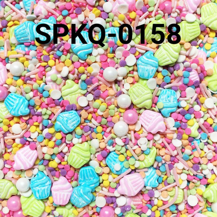 

SPKQ-0158 SPRINKLES SPRINKLE SPRINKEL 250GR CUPCAKE WARNA PASTEL BEST SELLER