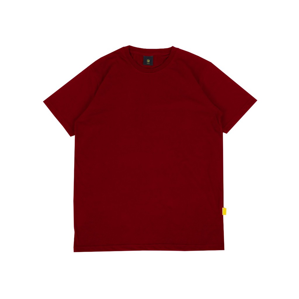 C59 Kaos  Polos Merah  Maroon  100 Cotton Shopee Indonesia