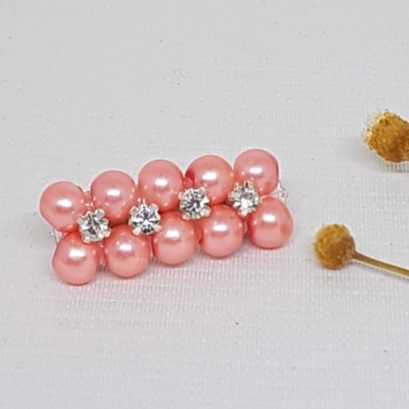 Bros dagu murah I Bros mutiara I Bros permata I Bros kecil satuan-Peach