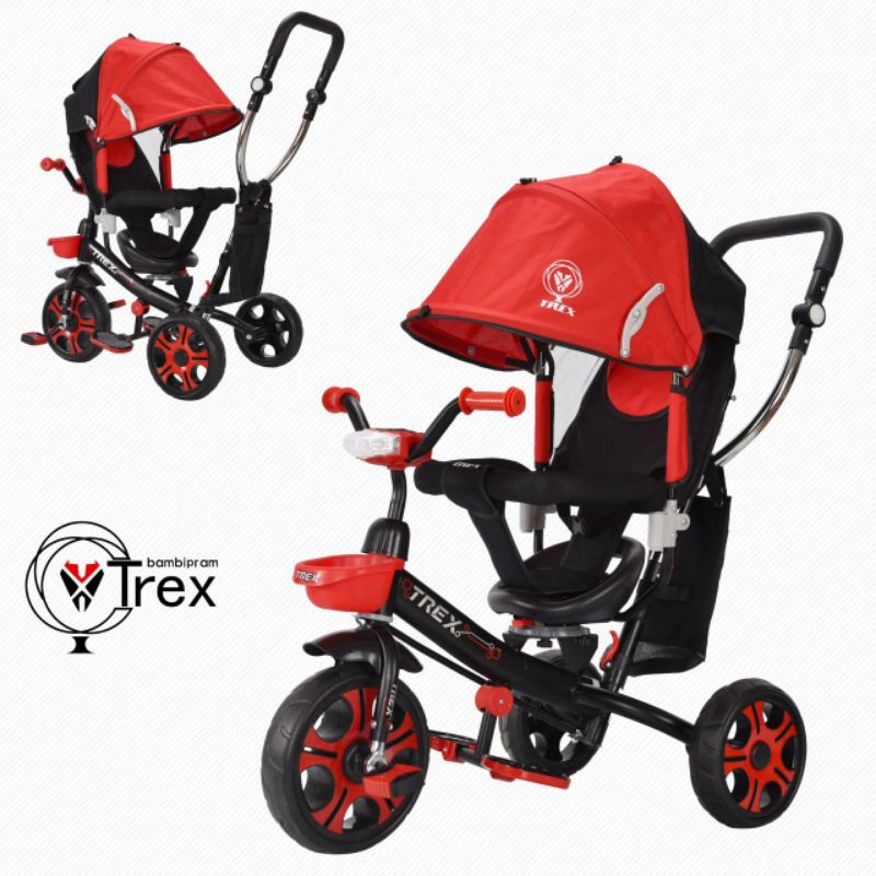 Sepeda Anak Roda Tiga Trex Bambipram stroller Bambipram trex Bisa Gosend