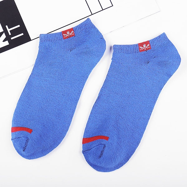 Kaos Kaki Fashion Pria Wanita Warna Polos Sporty Garis Depan / Ankle Socks Unisex Semata Kaki Import Murah / TS-40