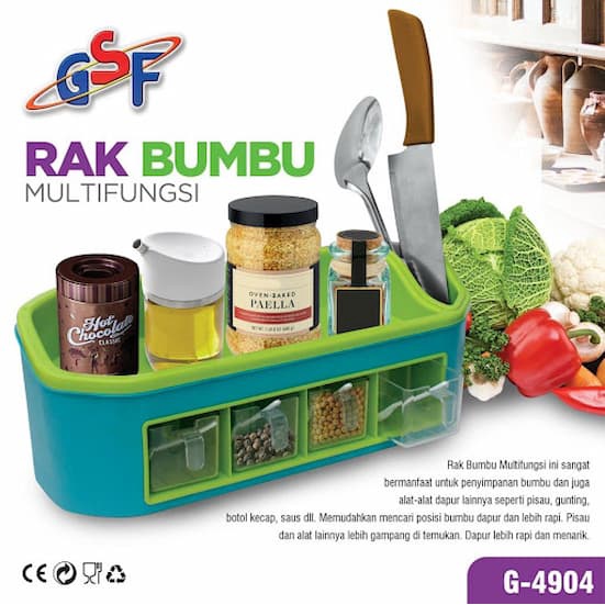 Rak Bumbu Multufungsi GSF G-4904 PRAKTIS MANTAP