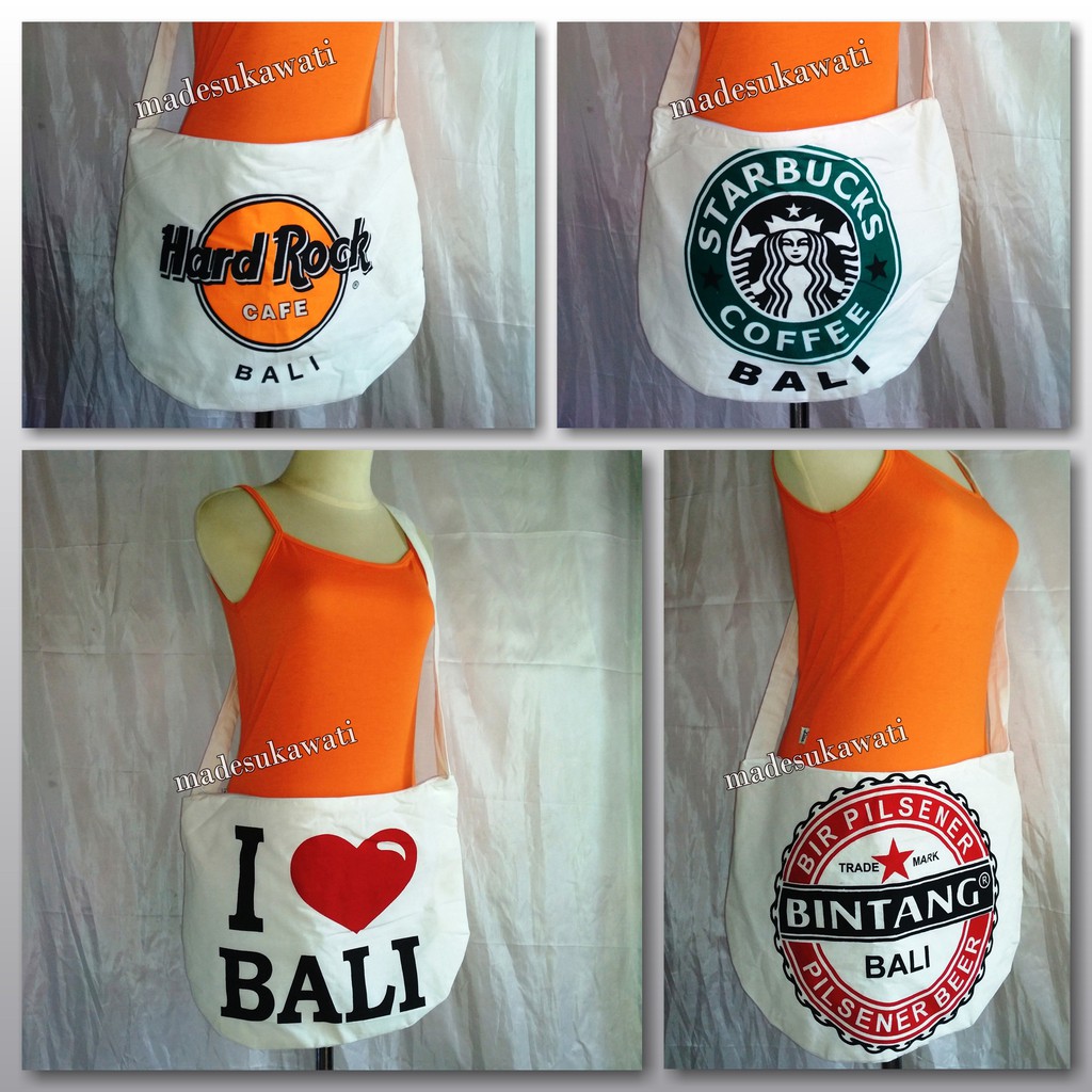 Tas selempang blacu i love bali