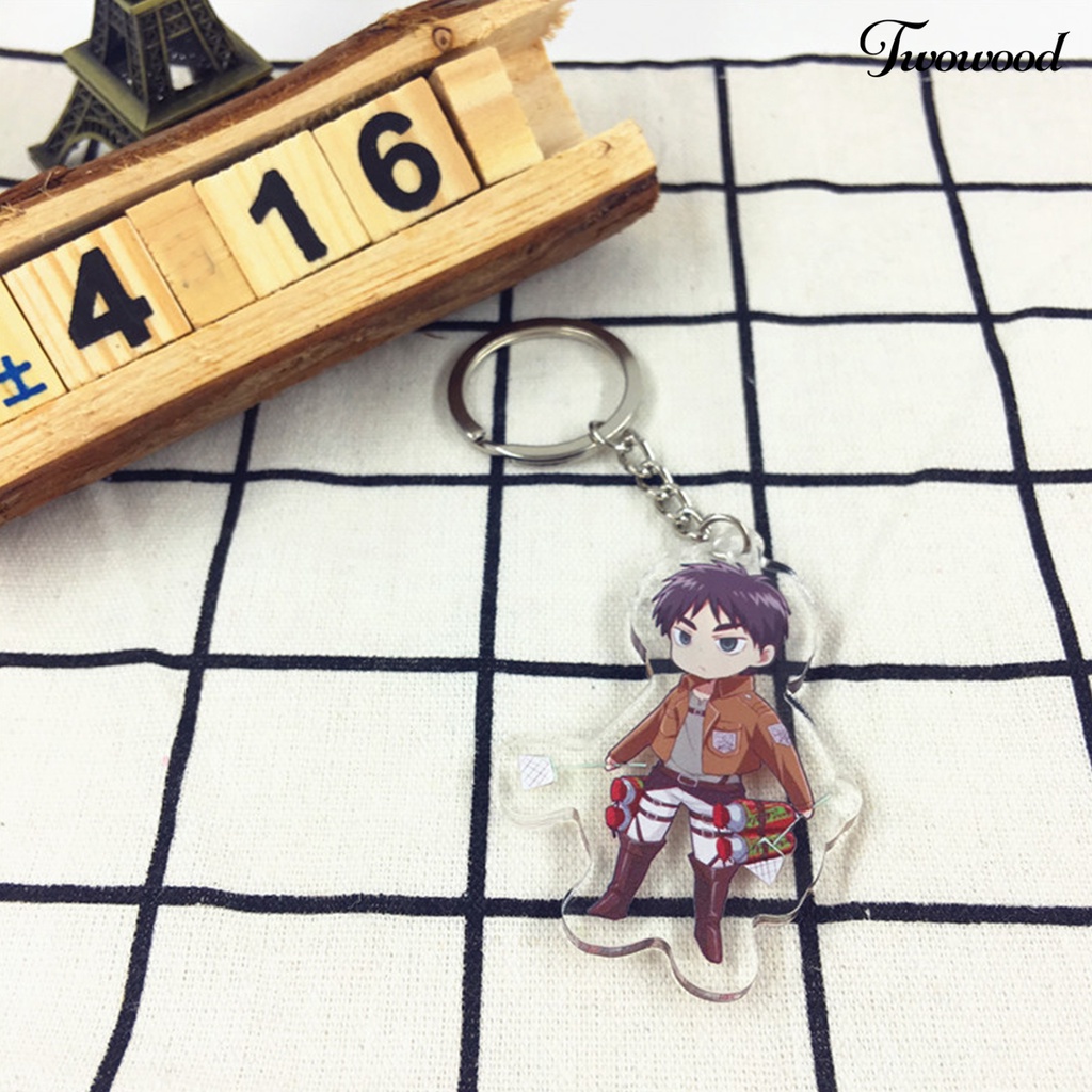 Twowood Gantungan Kunci Motif Anime Jepang Bahan Akrilik Anti Air / Gores