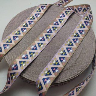 Roll Webbing Motif Navajo 38mm Tali Tas Polyester 3,8cm 38 mm Poly 50y 50 yard