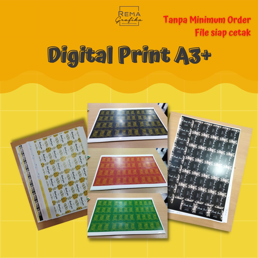 

Custom Cetak Poster Kartu Digital Printing A3+ AC 190 TANPA MINIMAL ORDER