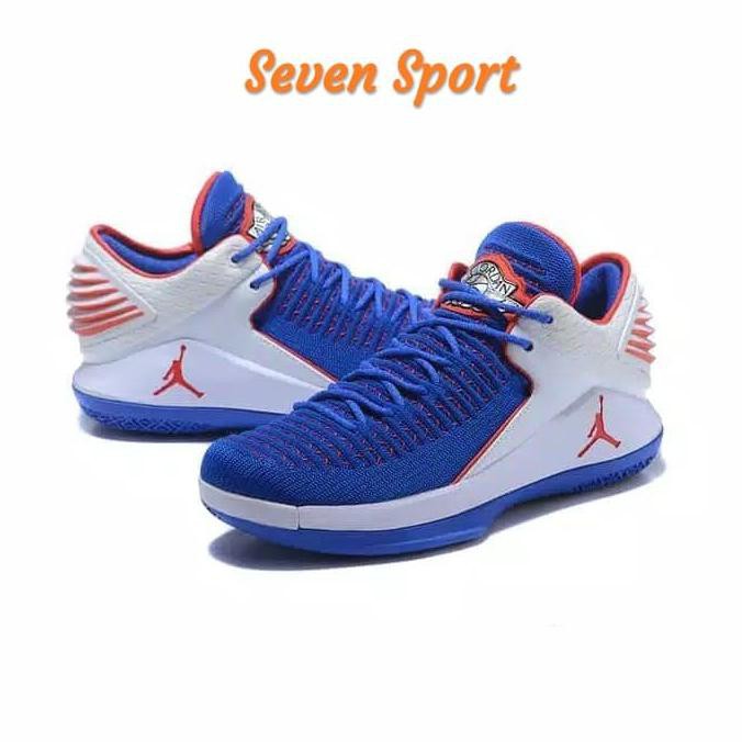 PR00M000 Sepatu Nike Air Jordan 32 XXXII Low Electric Blue Perfect Kick Origina Murah