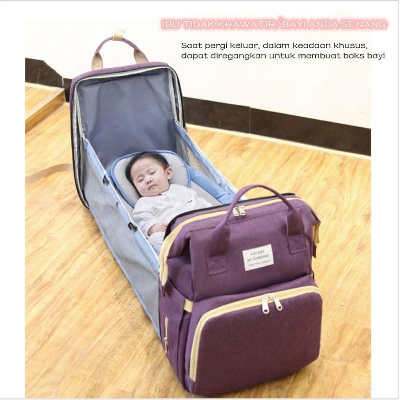 Tas Perlengkapan Bayi, Tas Bayi, Kebutuhan Ibu dan anak, Ransel serba guna, Ransel bayi