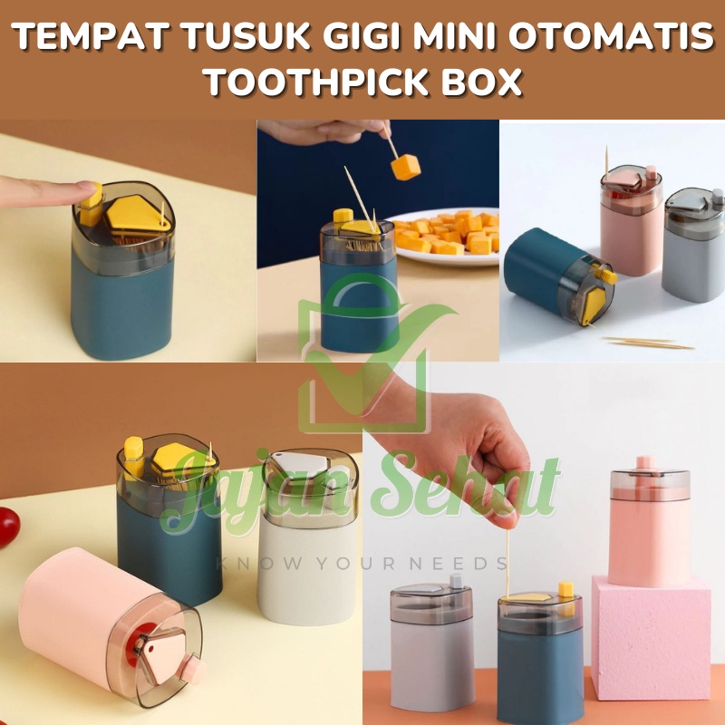 Tempat Tusuk Gigi Mini Otomatis Toothpick Box