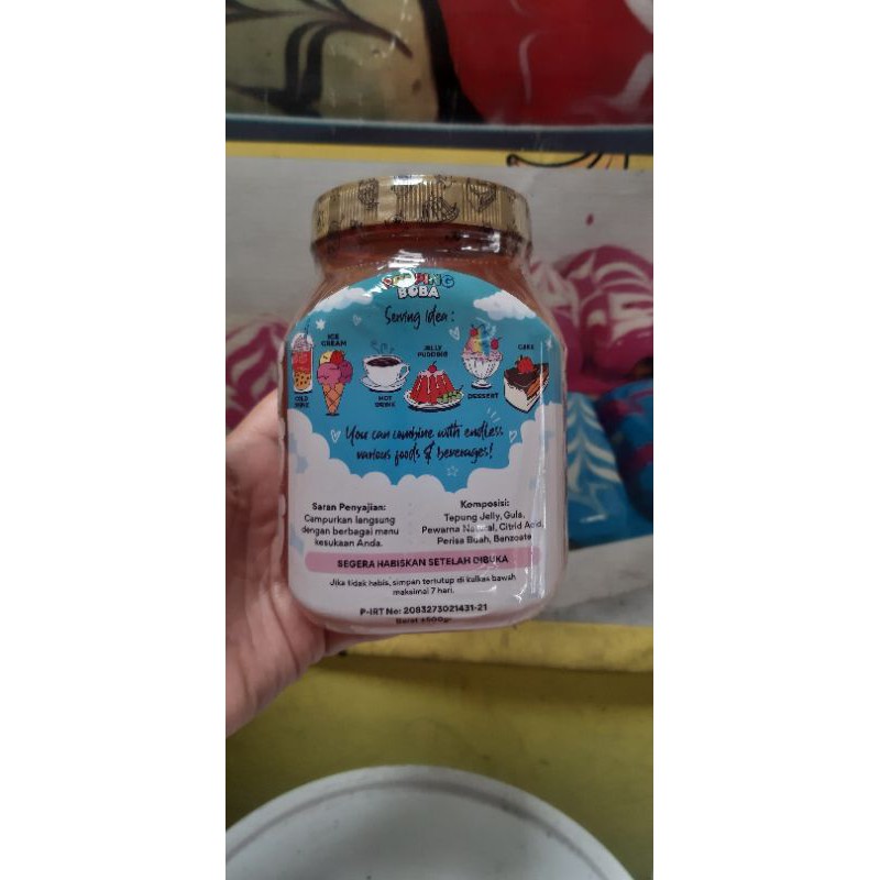 POPPING BOBA LOKAL NATA JELLY - 500gr