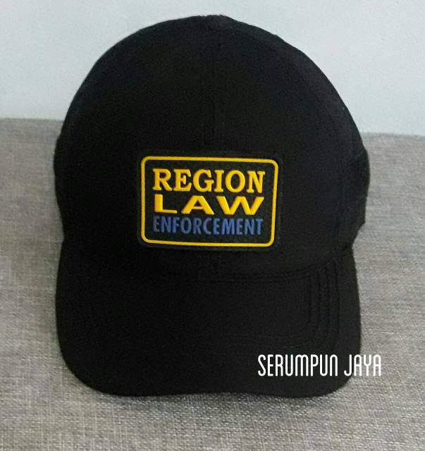 TOPI REGION LAW ENFORCEMENT - TOPI SATPOL PP - TOPI REGION LAW ENORCEMENT VELCRO HITAM