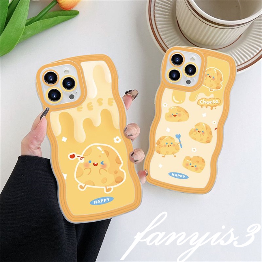 Samsung A04 A04E A04s M23 A13 A03 A23 A33 A53 A73 A03s A52s A02 A12 A22 A52 A72 A32 A51 A71 A50 A50s A30s A31 M53 A20 A30 Cheese Wavy Edge Phone Case TPU Soft Protective Cover