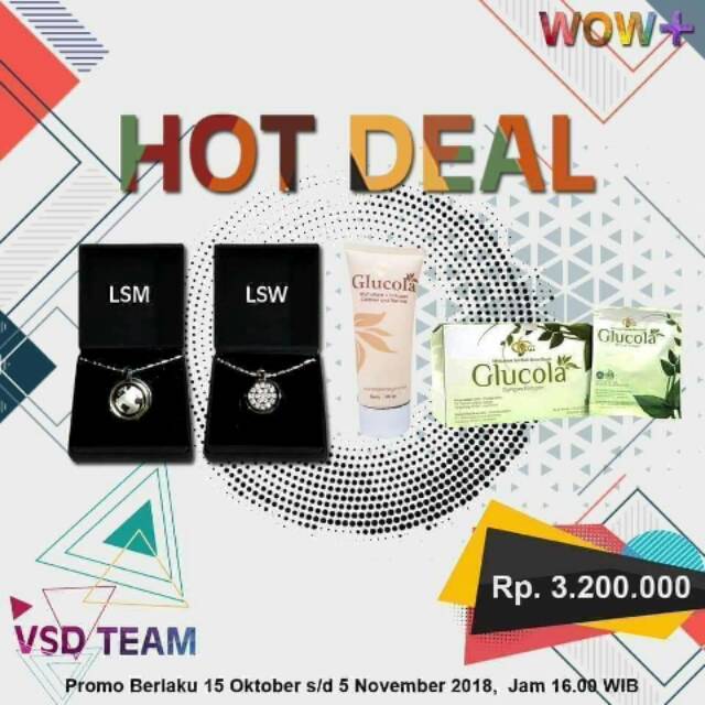 Paket extra Murah MCI sepasang kalung pendant LSM&LSW,glucola gel&Glucola drink