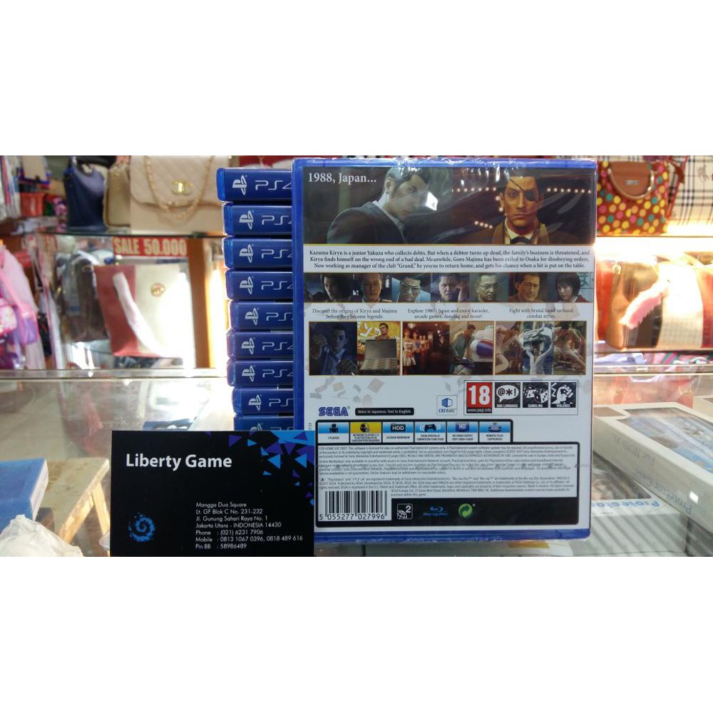 PS4 PS4 YAKUZA 0 REG 2 Limited