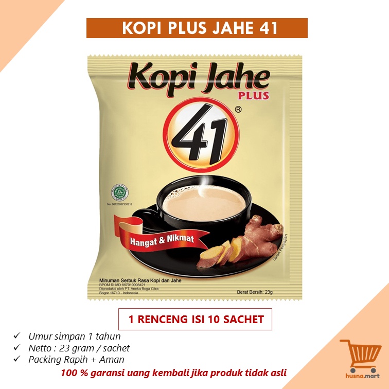 

Kopi Jahe 41 Original isi 10 Sachet