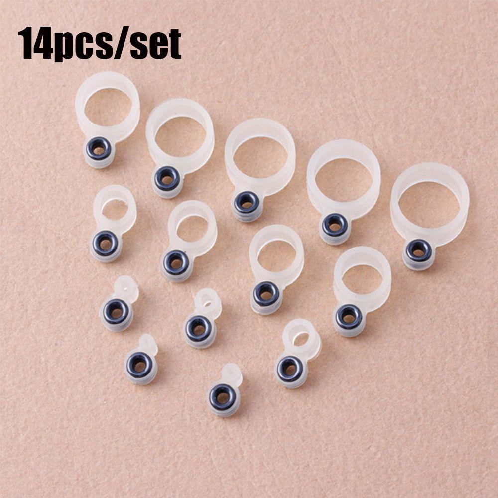 Top 14Pcs Cincin Kawat Pancing High Quaility O Ring 1-14 Cincin Keramik Mata diameter Internal