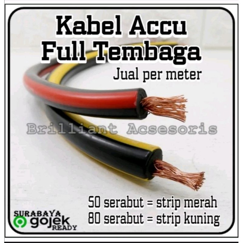 Kabel Accu Aki / Baterai / Genset / Jumper Aki