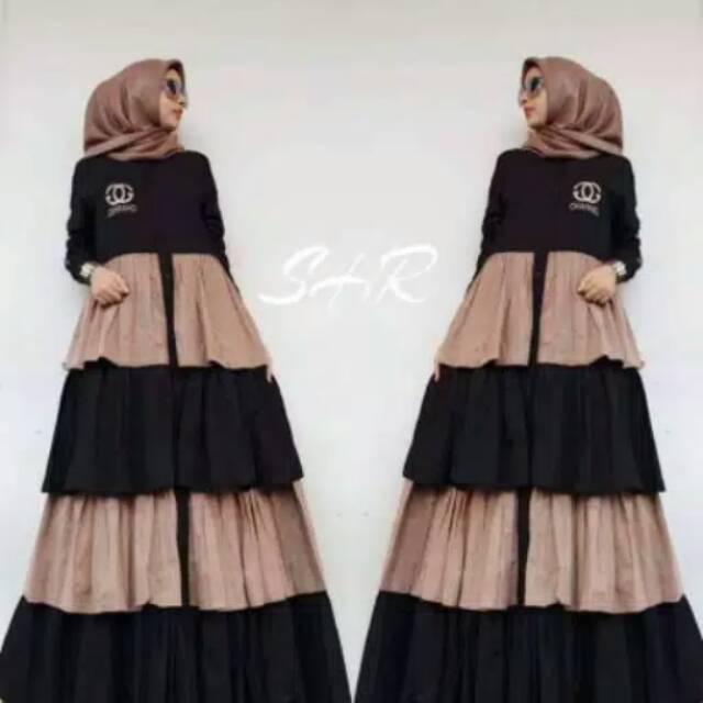 ORI SHR///MAXI DRESS SUSUN CHANEL NEW