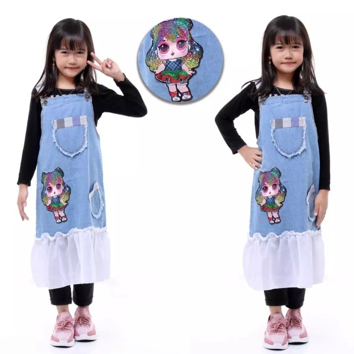 [Bisa COD] Overall jeans anak