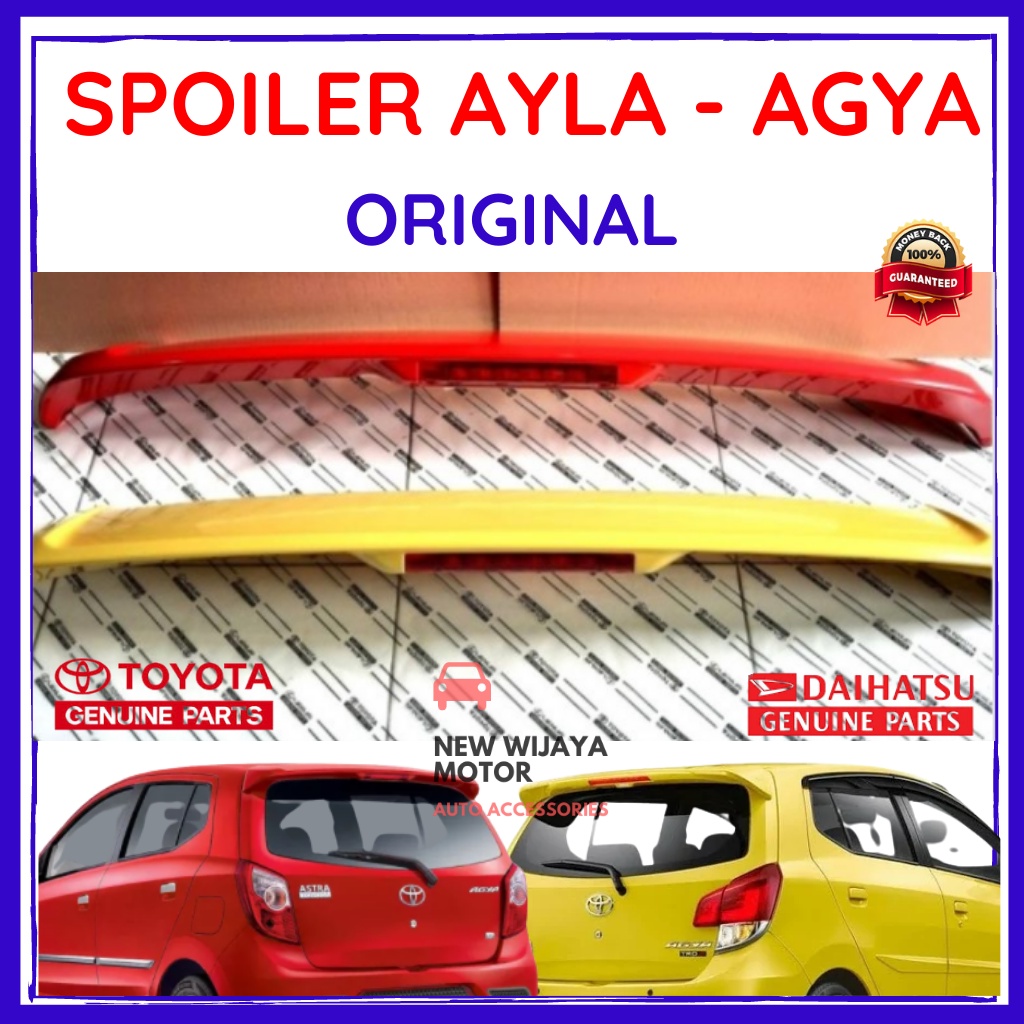 SPOILER AYLA AGYA MERAH ORIGINAL - SPOILER AYLA AGYA KUNING ORIGINAL SPOILER AYLA AGYA