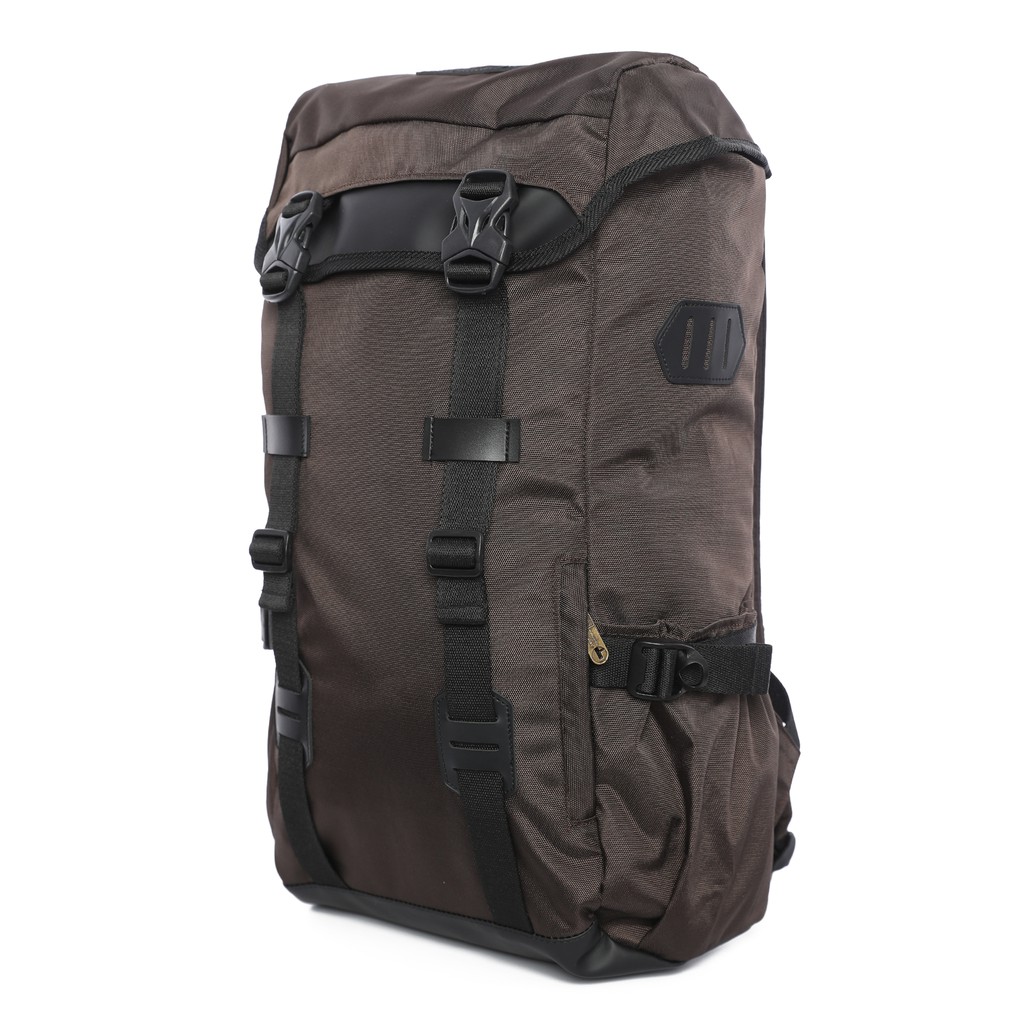 CITY HUSTLE BROWN |Urban Factor x FORIND| Tas Ransel Ori Bag Gunung Polos Pria Wanita Backpack Baru