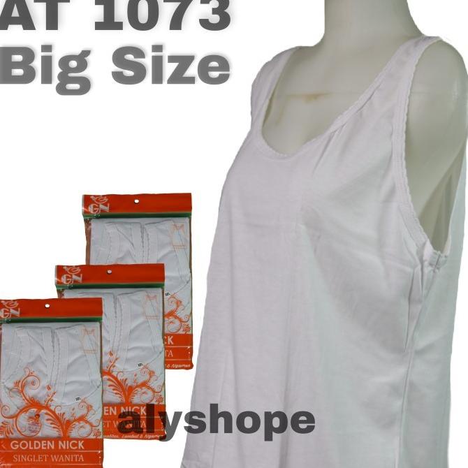 Singlet wanita golden nick AT1073 (6Pcs) kaos dalam wanita Jumbo XXXL