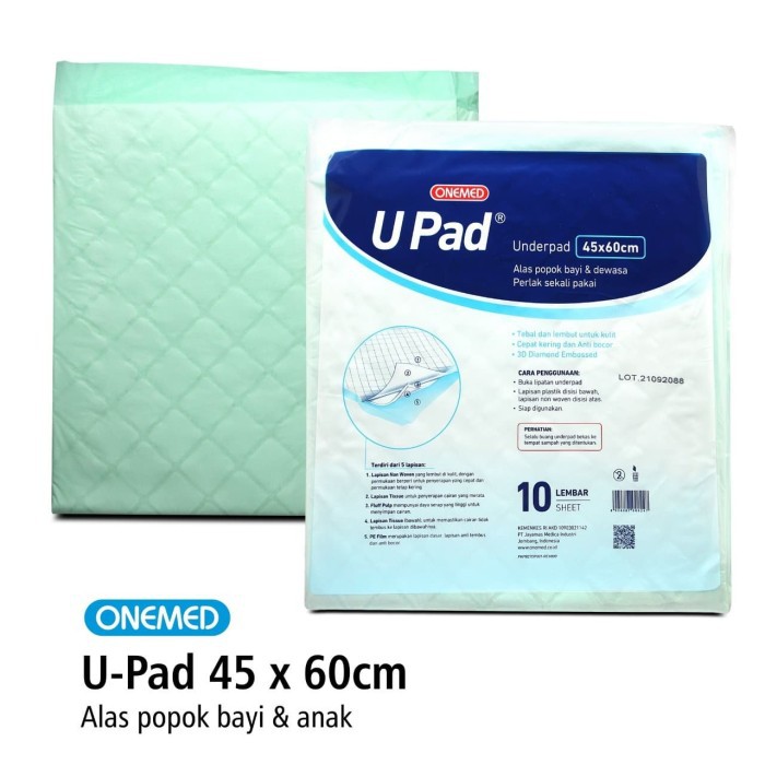 Underpad 45x60cm Onemed Pak Isi 10 Lembar OJB