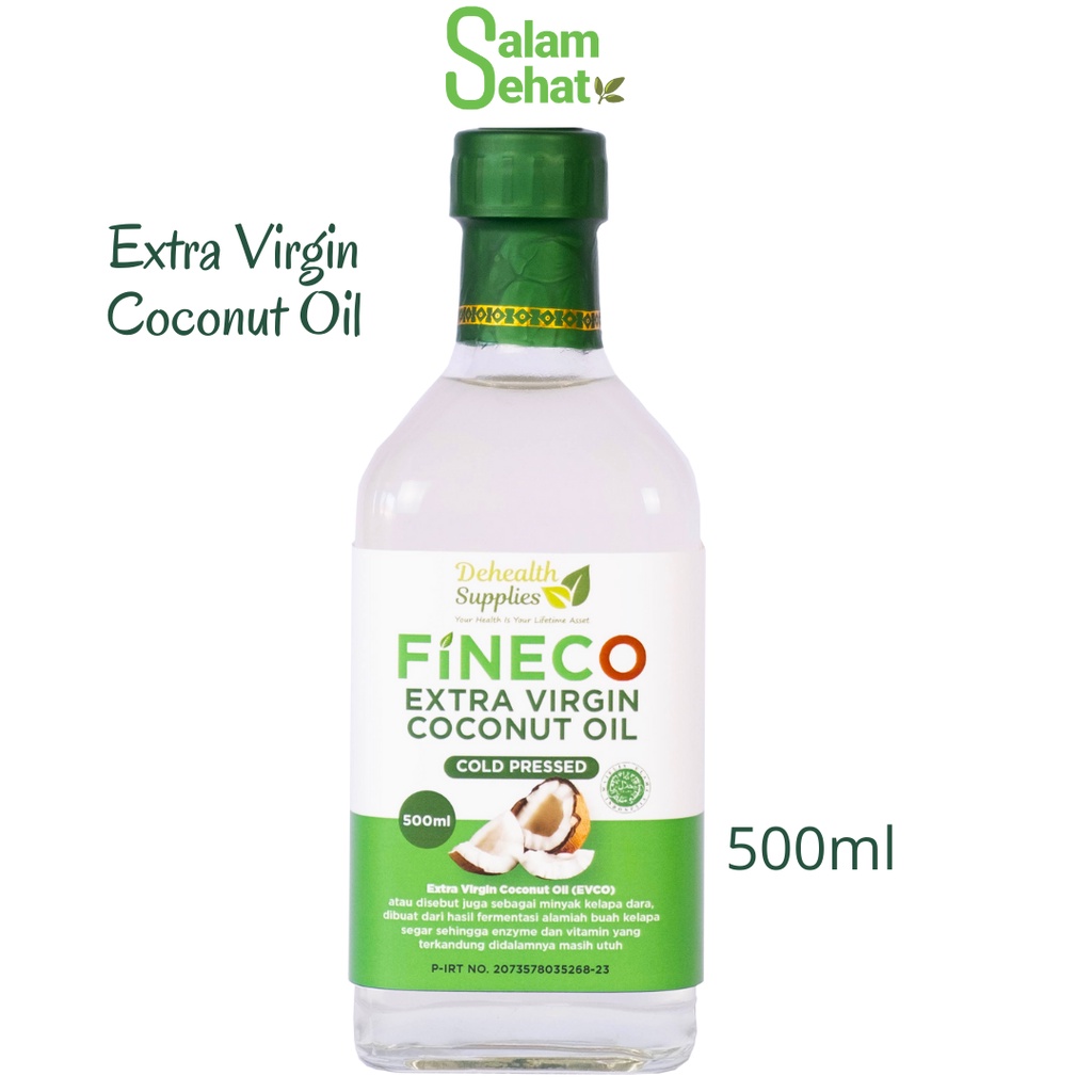 

Dehealth FINECO Extra Virgin Coconut Oil (EVCO)/ VCO Minyak kelapa dara murni 500ml