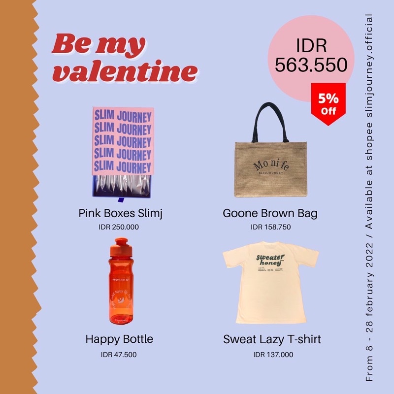 

VALENTINE GIFT BY SLIMJOURNEY | KADO VALENTINE