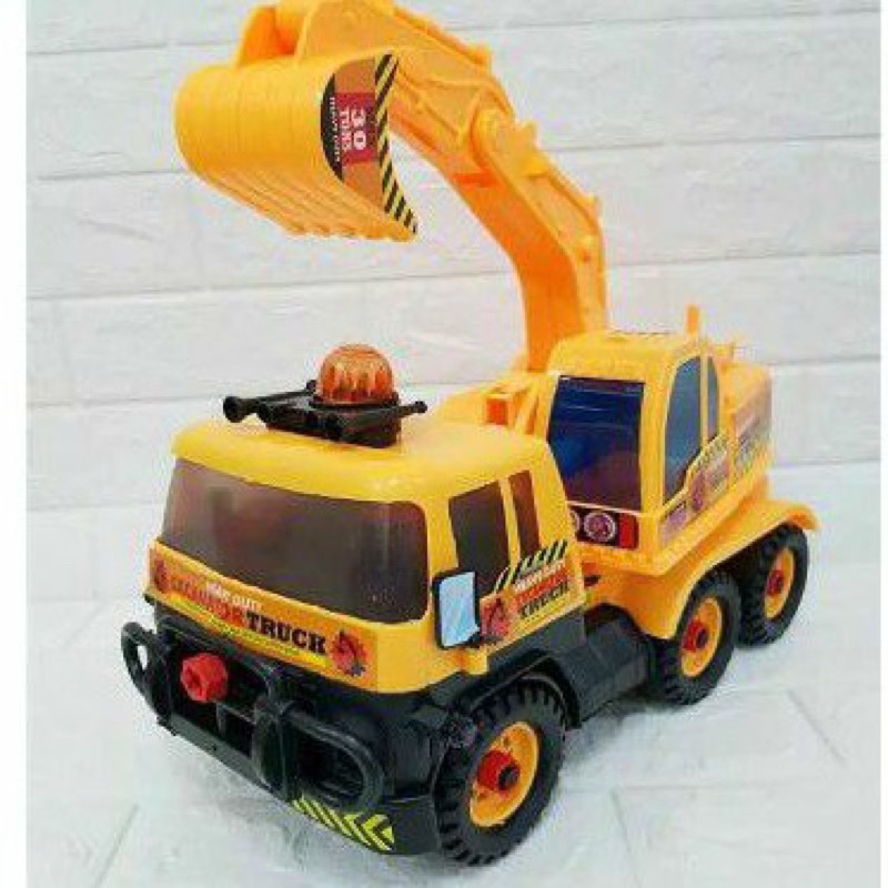 (RODA LEPAS PASANG) MAINAN MOBIL CONSTRUKSI BEGO BESAR