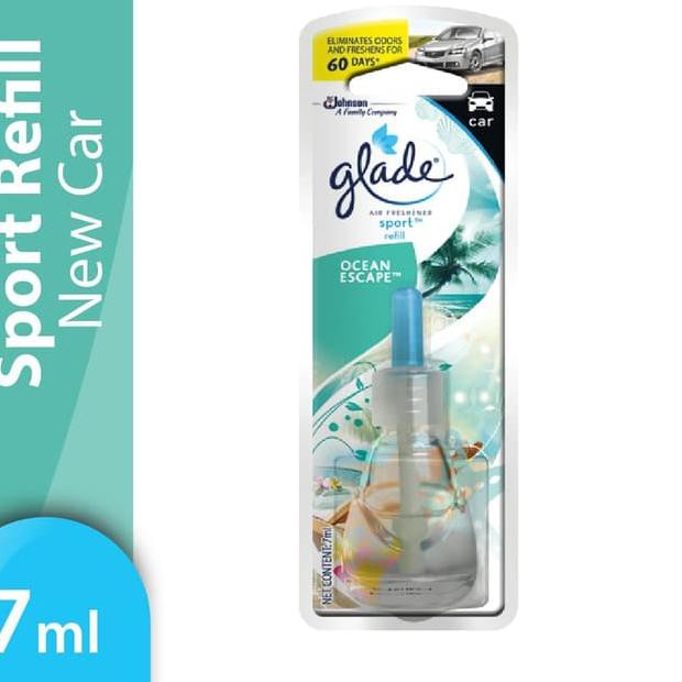 ♣î Glade Sport Ocean Escape Refill 7mL - Pengharum Mobil ☝