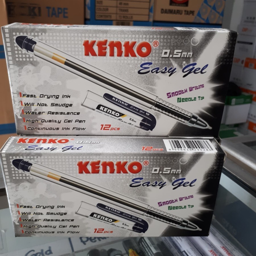Ballpoint Pen Pena Pulpen Easy Gel KENKO ASLI 0.5mm/Pen Easy Gel KENKO
