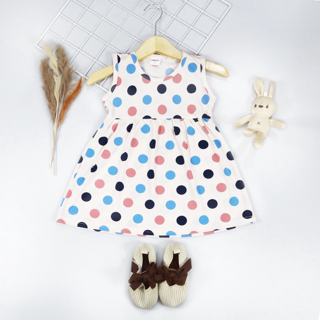 owlet-dress babydoll polkadot / dress anak perempuan/ dress anak